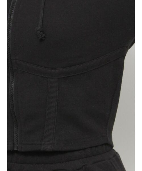 GYDA（ジェイダ）の「コルセットデザイン ZIP UP パーカー（パーカー・レディース・ブラック/ベージュ・FREE）」の11枚目の写真