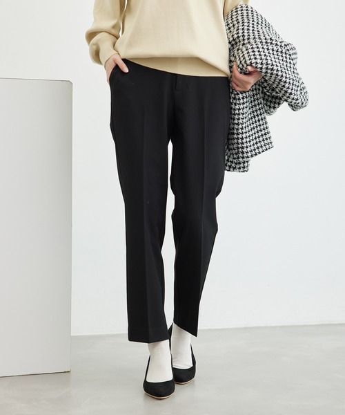 ROPE' PICNIC（ロペピクニック）の「裏起毛スティックパンツ/アンチピリング・シワになりにくい（その他パンツ・レディース・ライトグレー/ブラック・40/36/38）」の5枚目の写真