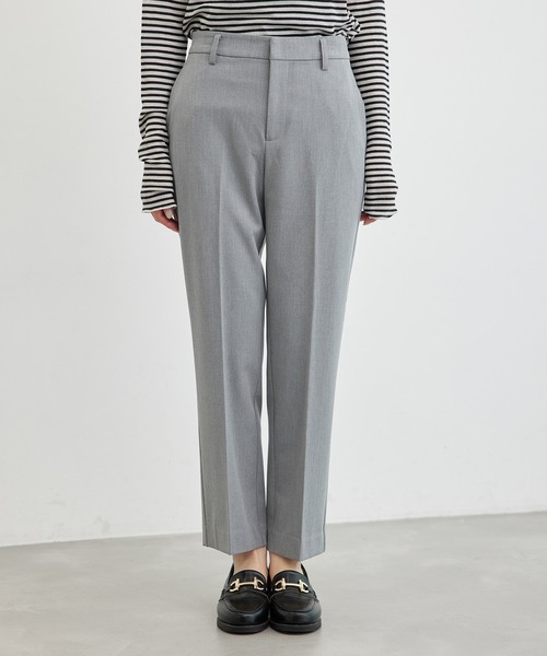 ROPE' PICNIC（ロペピクニック）の「裏起毛スティックパンツ/アンチピリング・シワになりにくい（その他パンツ・レディース・ライトグレー/ブラック・40/36/38）」の10枚目の写真