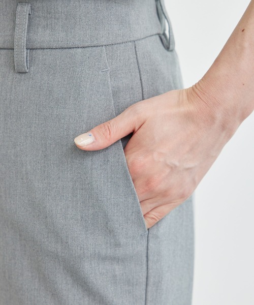 ROPE' PICNIC（ロペピクニック）の「裏起毛スティックパンツ/アンチピリング・シワになりにくい（その他パンツ・レディース・ライトグレー/ブラック・40/36/38）」の15枚目の写真