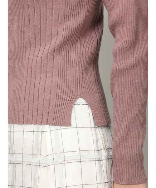 MISCH MASCH（ミッシュマッシュ）の「ベーシックVネックリブニット/MM348317（ニット/セーター・レディース・ホワイト/ブルー/グレー/モカ/ブラック・M/S）」の11枚目の写真