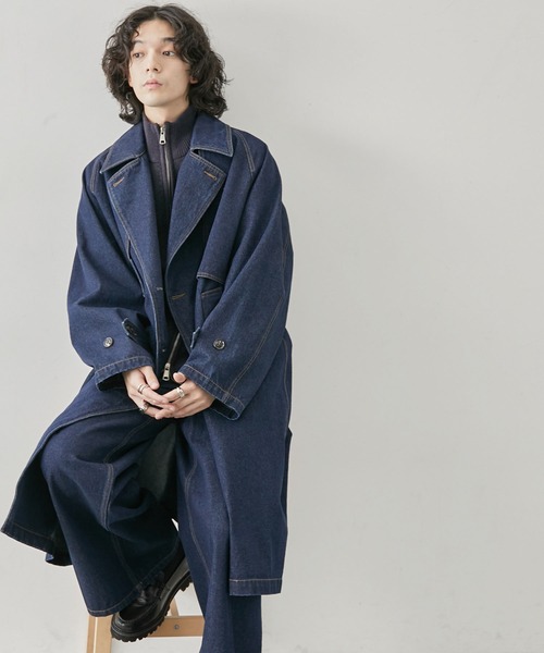 JUNRED ヴィンテージデニムトレンチコート Amazon | [ジュンレッド] ヴィンテージデニムトレンチコート