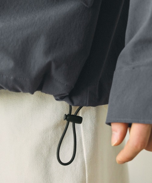 ワッシャーナイロン ビッグシルエットショートミリタリーブルゾン EMMA  