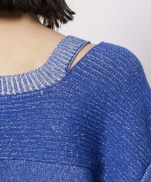 niko and...（ニコアンド）の「スリットVネックニット（ニット/セーター・レディース・グレー/ブルー/アイボリー/ピンク・FREE）」の20枚目の写真