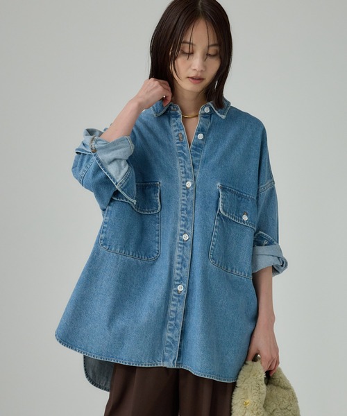 バビロン BABYLONE デニムビッグシャツ デニムビッグシャツ【完売カラー追加予約】（シャツ/ブラウス