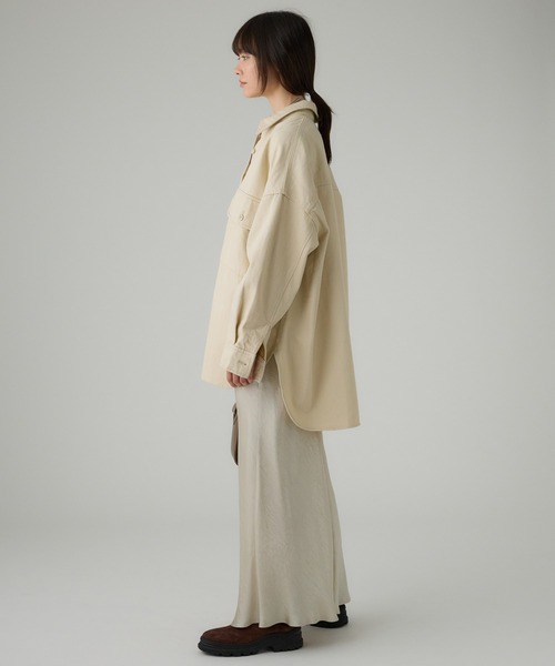 BABYLONE デニムビッグシャツ　ブラック 楽天市場】デニムビッグシャツ BABYLONE バビロン トップス