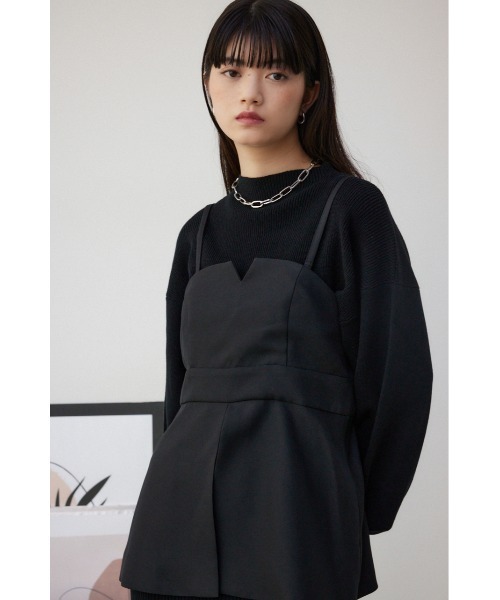 moussy♢タートルネックワンピース&ニットビスチェ♡2点セット AZUL by moussy（アズールバイマウジー）の「ビスチェセット