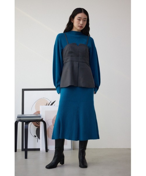 セール】ビスチェセットニットワンピース（ワンピース）｜AZUL BY