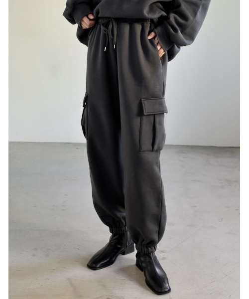 Re:EDIT（リエディ）の「[低身長サイズ有]裏起毛カーゴパンツ（カーゴ