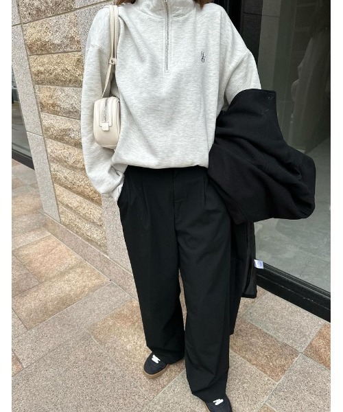 Re:EDIT（リエディ）の「[低身長サイズ有]裏起毛カーゴパンツ（カーゴパンツ・レディース・ホワイト/オートミール/チャコールグレー/ブラック/アイボリー系・MEDIUM/LARGE/SHORT）」の6枚目の写真