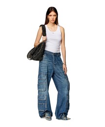 DIESEL（ディーゼル）の「レディース デニム カーゴパンツ