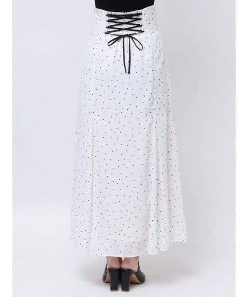 MERCURYDUO（マーキュリーデュオ）の「【セットアップ着用可】バックレースアップマーメイドスカート（スカート・レディース・その他1/オフホワイト/ブラック・SMALL/MEDIUM）」の18枚目の写真