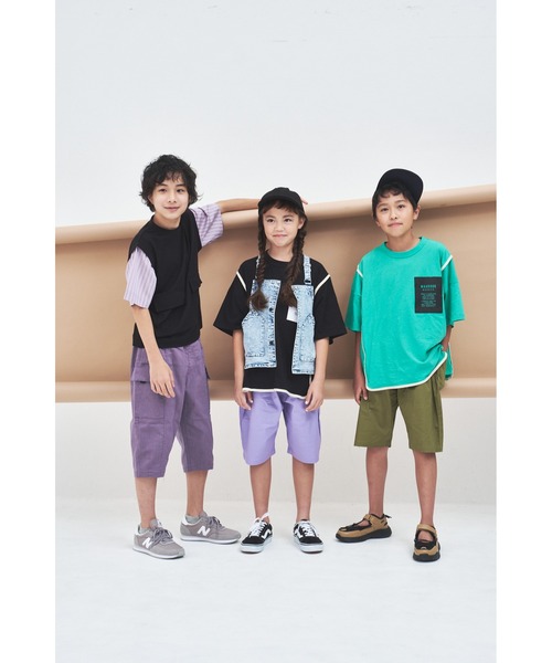 maarook(マルーク)の「ライトストレッチツイルタックショートパンツ(その他パンツ・キッズ・ネイビー/グリーン/パープル・110cm/120cm/130cm/90cm/100cm)」の9枚目の写真