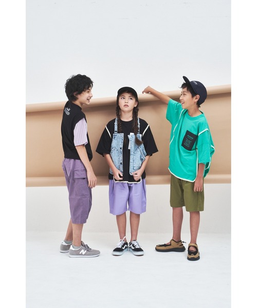 maarook(マルーク)の「ライトストレッチツイルタックショートパンツ(その他パンツ・キッズ・ネイビー/グリーン/パープル・110cm/120cm/130cm/90cm/100cm)」の10枚目の写真
