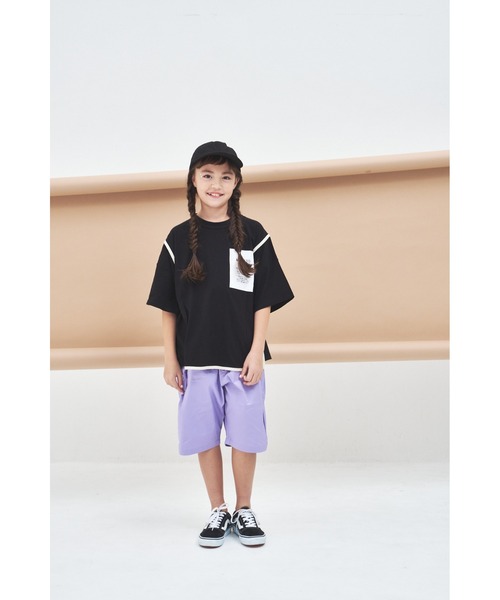maarook(マルーク)の「ライトストレッチツイルタックショートパンツ(その他パンツ・キッズ・ネイビー/グリーン/パープル・110cm/120cm/130cm/90cm/100cm)」の13枚目の写真