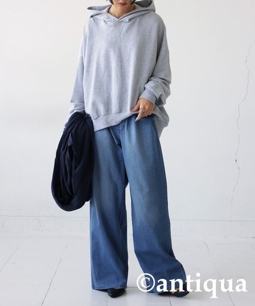 antiqua（アンティカ）の「ストレッチデニムパンツ（デニムパンツ・レディース・ライトブルー/ブルー系その他・M/L）」の3枚目の写真