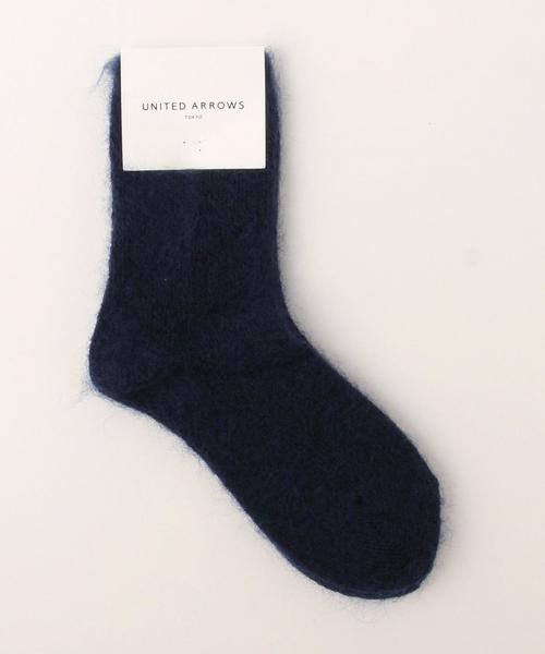 UNITED ARROWS(ユナイテッドアローズ)の「UBMM ヘアリー ソックス◆(ソックス/靴下・レディース・ホワイト/グレー/ブラウン/レッド/ダークグリーン/ネイビー・フリー)」の5枚目の写真