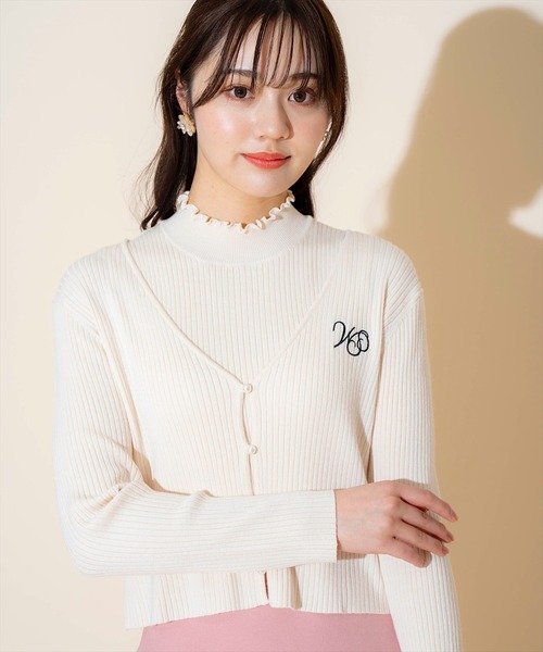 WILLSELECTION 刺繍ニット WILLSELECTION（ウィルセレクション）の「袖シフォン刺繍ニット