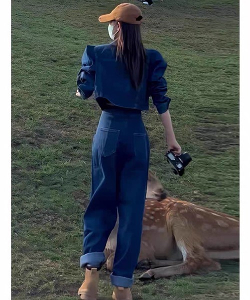 【セール】テーラージャケット×パンツ デニムセットアップ（スカジャン）｜gossip！ロサンゼルス（ゴシップロサンゼルス）