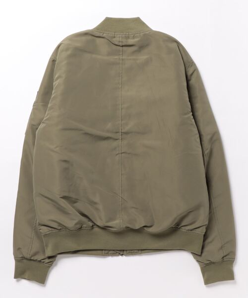 ADPOSION（アドポーション）の「中綿MA-1 / ミリタリーフライトジャケット（MA-1・メンズ・グレイッシュベージュ/カーキ/ブラック・MEDIUM/LARGE/X-LARGE）」の13枚目の写真
