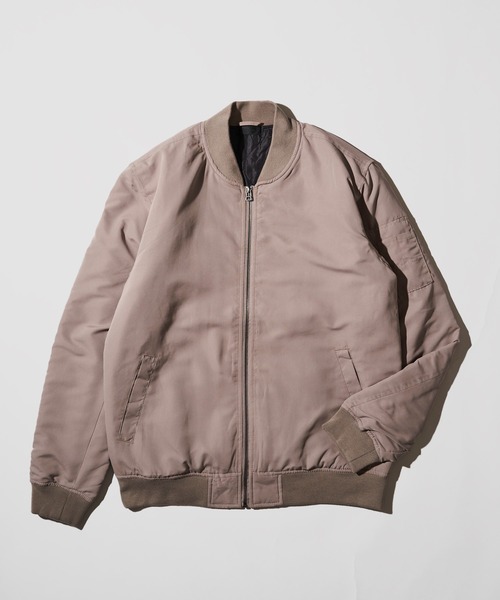 ADPOSION（アドポーション）の「中綿MA-1 / ミリタリーフライトジャケット（MA-1・メンズ・グレイッシュベージュ/カーキ/ブラック・MEDIUM/LARGE/X-LARGE）」の8枚目の写真