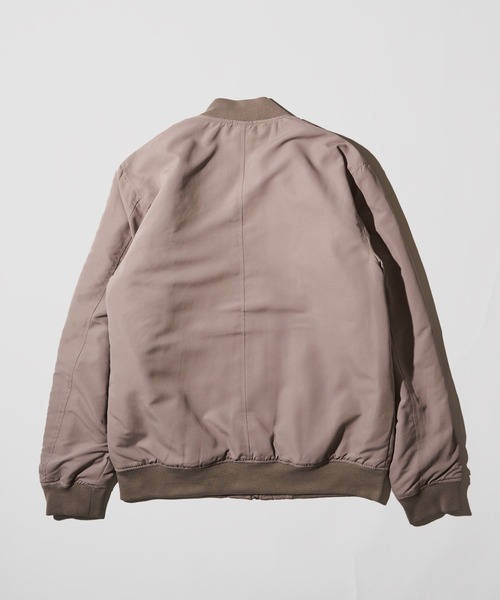 ADPOSION（アドポーション）の「中綿MA-1 / ミリタリーフライトジャケット（MA-1・メンズ・グレイッシュベージュ/カーキ/ブラック・MEDIUM/LARGE/X-LARGE）」の14枚目の写真