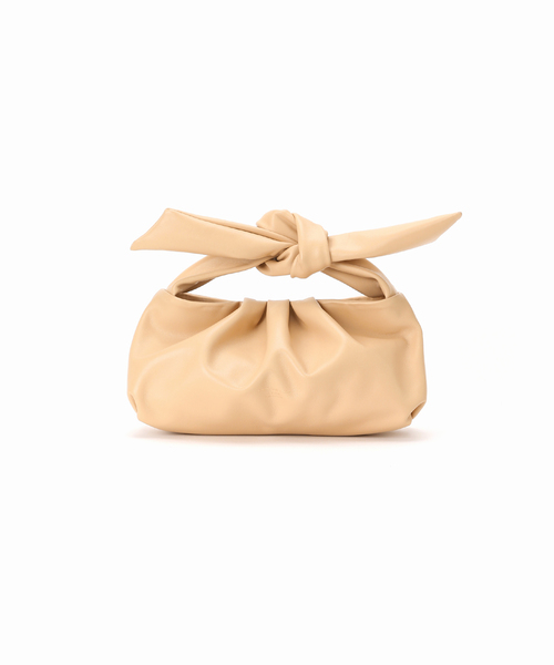 CHRISTIAN VILLA（クリスチャンヴィラ）の「【CHRISTIAN VILLA】カーフレザーギャザーバッグ（ハンドバッグ・レディース・イエロー/ホワイト/ベージュ・FREE）」の4枚目の写真