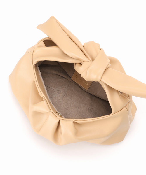 CHRISTIAN VILLA（クリスチャンヴィラ）の「【CHRISTIAN VILLA】カーフレザーギャザーバッグ（ハンドバッグ・レディース・イエロー/ホワイト/ベージュ・FREE）」の8枚目の写真