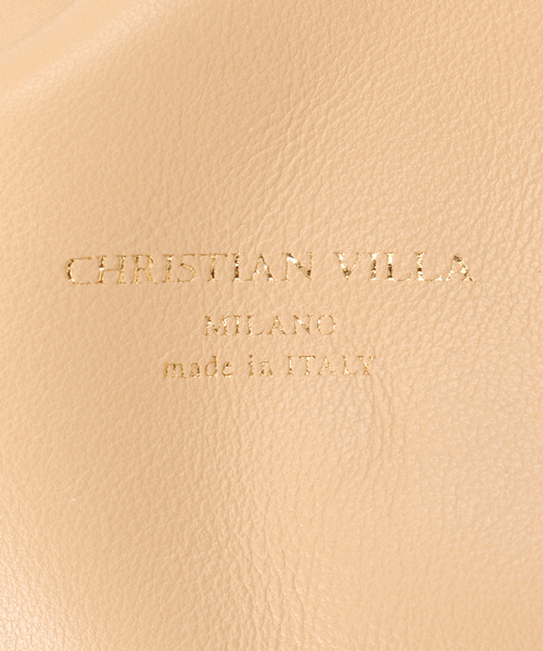 CHRISTIAN VILLA（クリスチャンヴィラ）の「【CHRISTIAN VILLA】カーフレザーギャザーバッグ（ハンドバッグ・レディース・イエロー/ホワイト/ベージュ・FREE）」の12枚目の写真