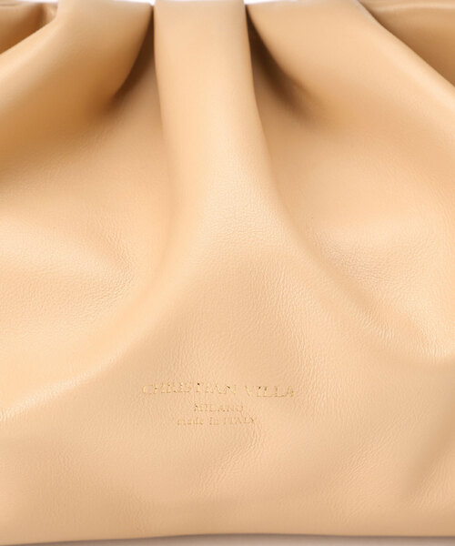 CHRISTIAN VILLA（クリスチャンヴィラ）の「【CHRISTIAN VILLA】カーフレザーギャザーバッグ（ハンドバッグ・レディース・イエロー/ホワイト/ベージュ・FREE）」の16枚目の写真