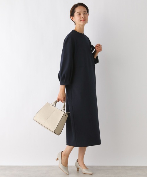 LEPSIM(レプシィム)の「【入卒式/セレモニー】バックパールコクーンワンピース 983112(ワンピース・レディース・ネイビー/ブラック・FREE)」の18枚目の写真