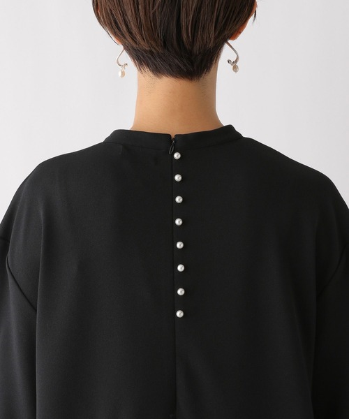 LEPSIM(レプシィム)の「【入卒式/セレモニー】バックパールコクーンワンピース 983112(ワンピース・レディース・ネイビー/ブラック・FREE)」の6枚目の写真