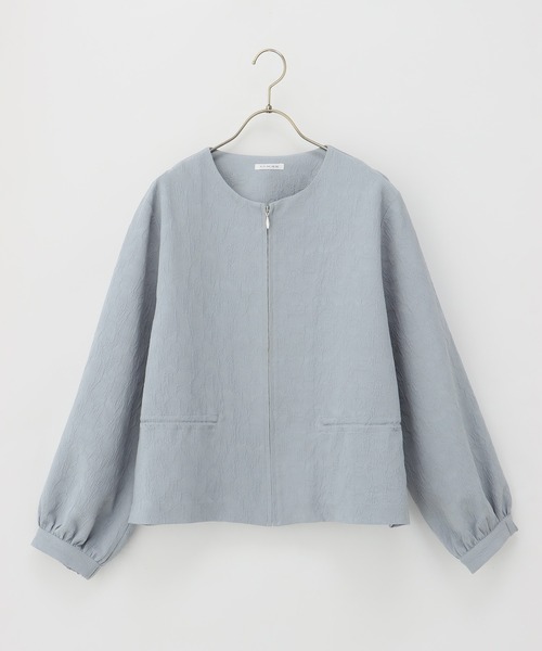 Honeys(ハニーズ)の「ドロスト使いブルゾン(ブルゾン・レディース・ネイビー/ベージュ/アイボリー/サックスブルー/グレイッシュベージュ・S/M/L/LL)」の20枚目の写真