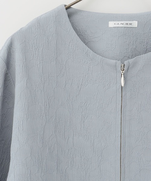 Honeys(ハニーズ)の「ドロスト使いブルゾン(ブルゾン・レディース・ネイビー/ベージュ/アイボリー/サックスブルー/グレイッシュベージュ・S/M/L/LL)」の21枚目の写真