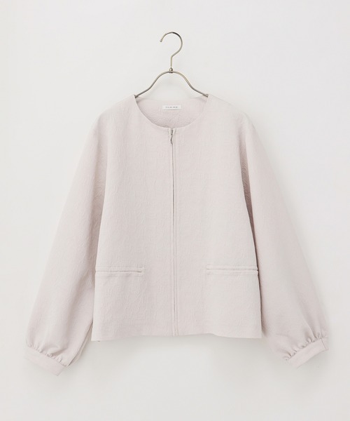 Honeys(ハニーズ)の「ドロスト使いブルゾン(ブルゾン・レディース・ネイビー/ベージュ/アイボリー/サックスブルー/グレイッシュベージュ・S/M/L/LL)」の22枚目の写真