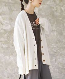 zootie | 【人気の綿ニットに新アイテム登場！】 オーディナリー コットンニット カーディガン［ワイド］(カーディガン/ボレロ)