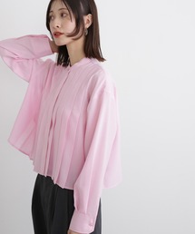 N.（N. Natural Beauty Basic） | ◆ドライポプリンタックショートシャツ(シャツ/ブラウス)