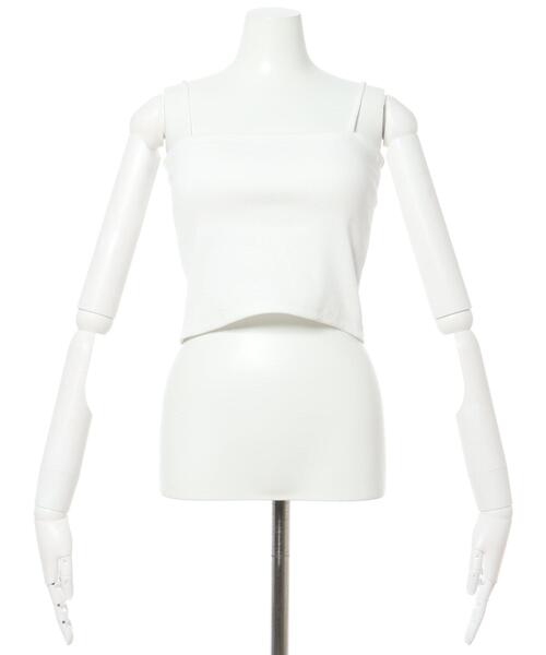 INGNI（イング）の「ベアリブキャミ／Ａ（キャミソール・レディース・ブラック/その他/オフホワイト・M）」の4枚目の写真