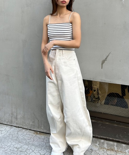 INGNI（イング）の「ベアリブキャミ／Ａ（キャミソール・レディース・ブラック/その他/オフホワイト・M）」の12枚目の写真