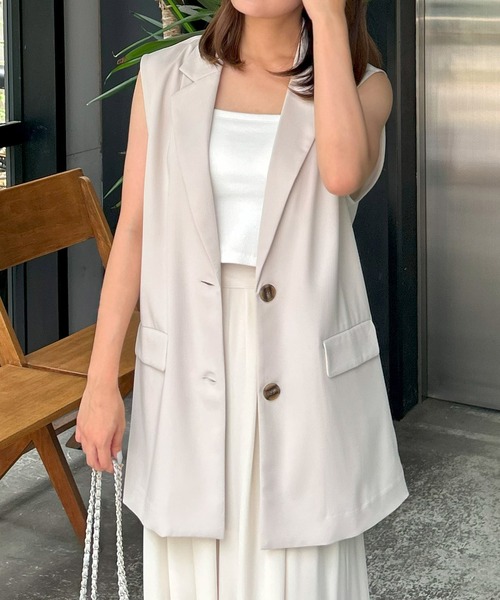 INGNI（イング）の「ベアリブキャミ／Ａ（キャミソール・レディース・ブラック/その他/オフホワイト・M）」の20枚目の写真