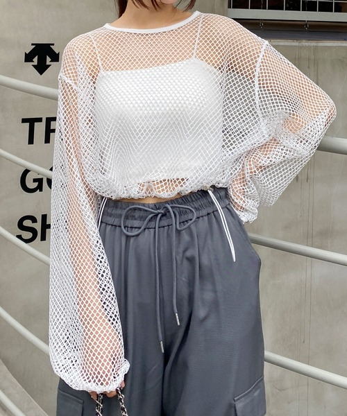 INGNI（イング）の「ベアリブキャミ／Ａ（キャミソール・レディース・ブラック/その他/オフホワイト・M）」の21枚目の写真