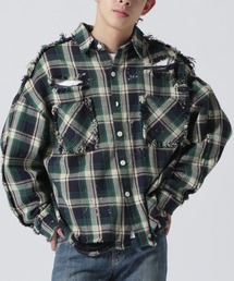 DANKE SCHON | DankeSchon/ダンケシェーン/CottonViyella Damege Shirts/ダメージチェックシャツ(シャツ/ブラウス)