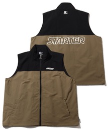 STARTER BLACK LABEL（スターターブラックレーベル）の「【STARTER /スターター】 ナイロンワッシャー切替 ロゴデザインベスト（ベスト）」
