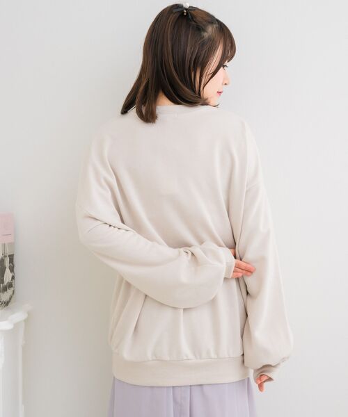 ems excite(エムズエキサイト)の「アソートdogトレーナー(スウェット・レディース・ナチュラル/ピンク/ブルー・FREE)」の11枚目の写真