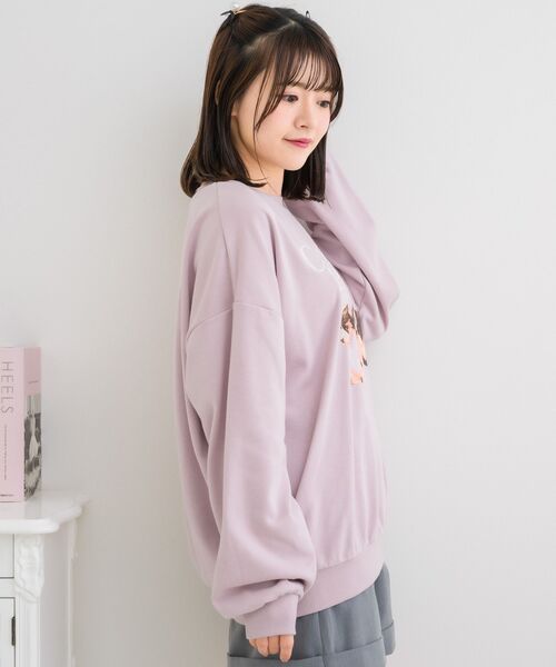 ems excite(エムズエキサイト)の「アソートdogトレーナー(スウェット・レディース・ナチュラル/ピンク/ブルー・FREE)」の19枚目の写真