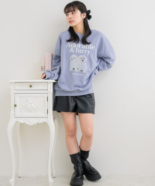 ems excite(エムズエキサイト)の「アソートdogトレーナー(スウェット・レディース・ナチュラル/ピンク/ブルー・FREE)」の20枚目の写真