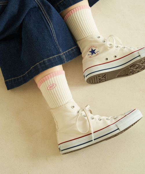 ROPE' PICNIC(ロペピクニック)の「オーバルロゴリブソックス(ソックス/靴下・レディース・イエロー系その他/サックスブルー/ブラック/ピンク・FREE)」の4枚目の写真