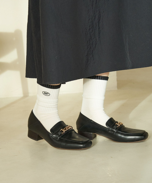 ROPE' PICNIC(ロペピクニック)の「オーバルロゴリブソックス(ソックス/靴下・レディース・イエロー系その他/サックスブルー/ブラック/ピンク・FREE)」の2枚目の写真