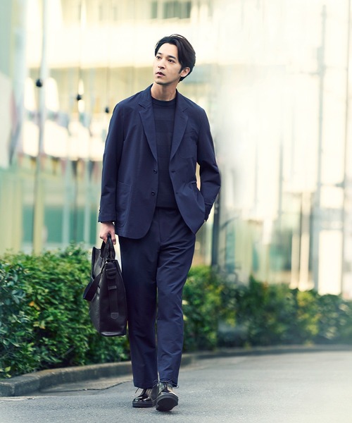 LANVIN collection(ランバン コレクション)の「2WAY STRECH ROBERT JACKET【2WAYストレッチ ロベールジャケット】(テーラードジャケット・メンズ・ベージュ/ネイビー・46/48/50)」の3枚目の写真