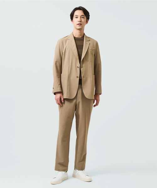 LANVIN collection(ランバン コレクション)の「2WAY STRECH ROBERT JACKET【2WAYストレッチ ロベールジャケット】(テーラードジャケット・メンズ・ベージュ/ネイビー・46/48/50)」の4枚目の写真